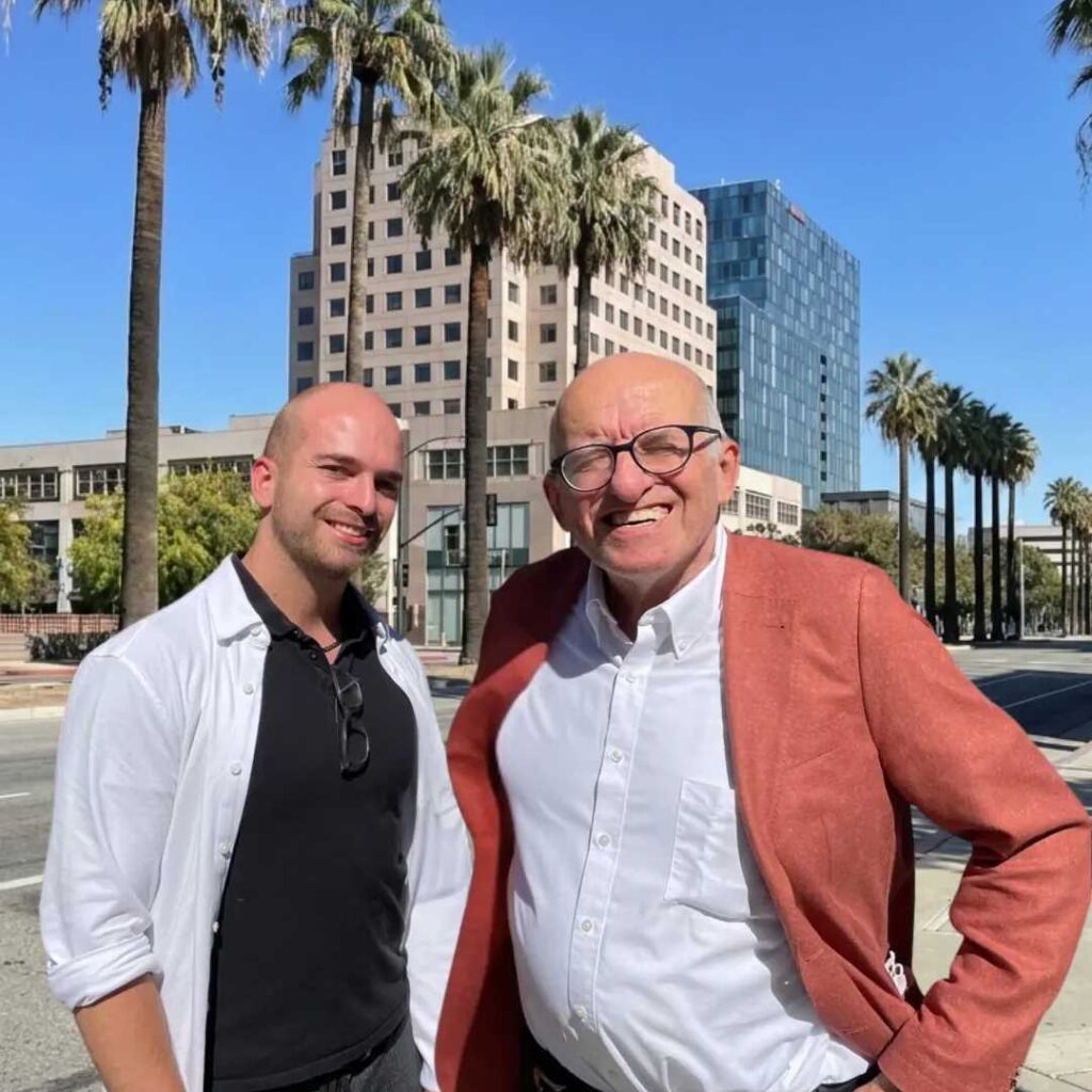 Jörg Knoblauch und Fabian Vihl als verantwortliche Leiter einer Unternehmer-Reise